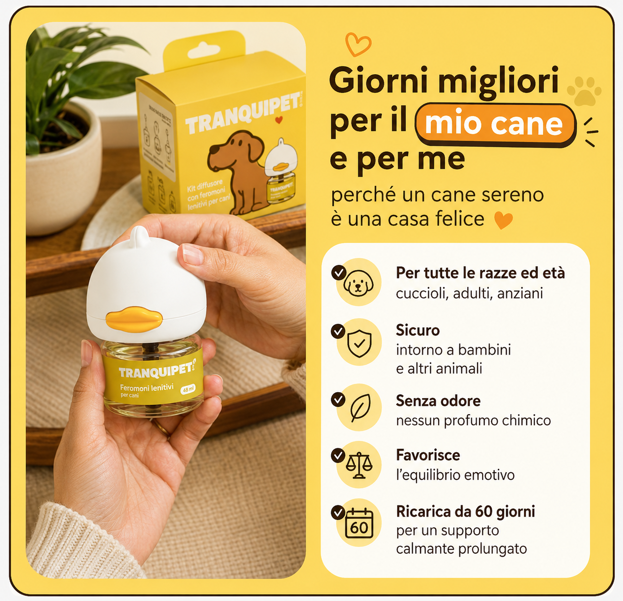 TranquiPet: Kit diffusore calmante per cani